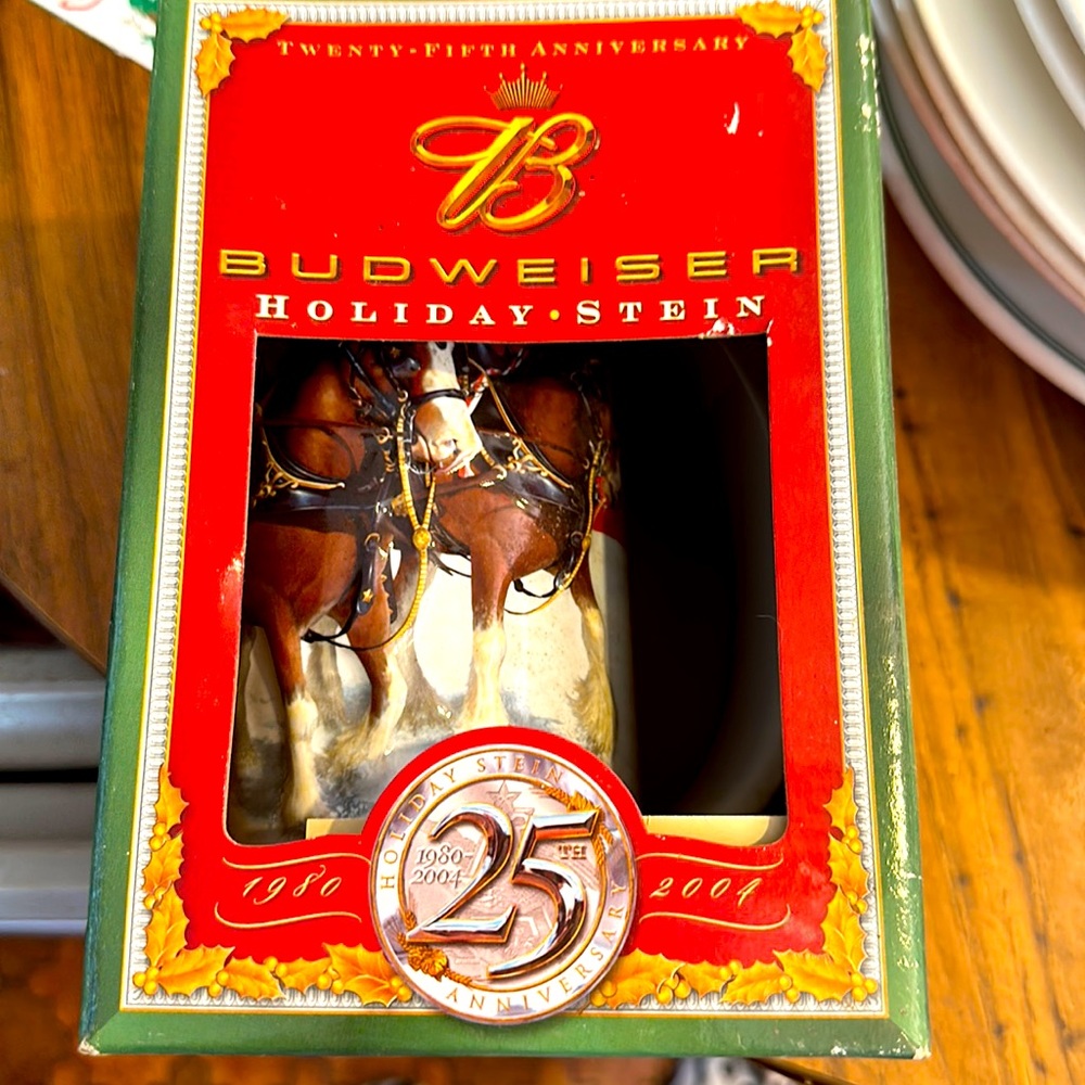 New condition Budweiser stein